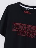 Koszulka Stranger Things - czarny - CROPP - small5