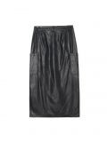 Spódnica midi z imitacji skóry - czarny - CROPP - small6