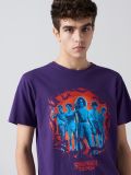 Koszulka Stranger Things - fioletowy - CROPP - small1