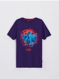 Koszulka Stranger Things - fioletowy - CROPP - small4
