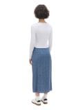 Niebieska spódnica midi w kwiatki - granatowy - CROPP - small3