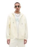 Kremowa rozpinana bluza z kapturem - kremowy - CROPP - small1