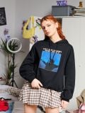 Črna pulover s kapuco in potiskom Billie Eilish - črna - CROPP - small4