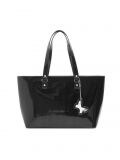 Czarna torba shopper z zawieszką - czarny - CROPP - small1