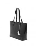 Czarna torba shopper z zawieszką - czarny - CROPP - small2