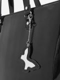 Czarna torba shopper z zawieszką - czarny - CROPP - small4