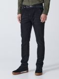 Jeans chino slim neri con cintura - Nero - CROPP - small1