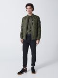 Jeans chino slim neri con cintura - Nero - CROPP - small2