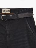 Jeans chino slim neri con cintura - Nero - CROPP - small5