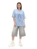 Niebieski T-shirt z pająkiem UNISEX - niebieski - CROPP - small1