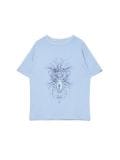Niebieski T-shirt z pająkiem UNISEX - niebieski - CROPP - small2