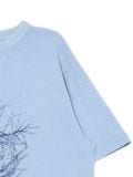Niebieski T-shirt z pająkiem UNISEX - niebieski - CROPP - small3