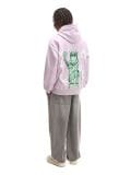 Fioletowa bluza z artystycznym nadrukiem - fioletowy - CROPP - small1