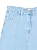 Denim kratke hlače z učinkom pranja - modra - CROPP - small3