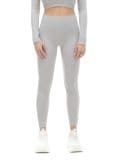Szare prążkowane legginsy - jasny szary - CROPP - small1