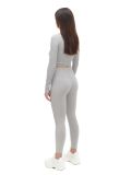 Szare prążkowane legginsy - jasny szary - CROPP - small3