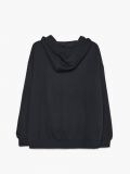 Hanorac oversized cu imprimeu - negru - CROPP - small7