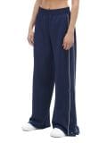 Spodnie wide leg z lampasami - granatowy - CROPP - small1