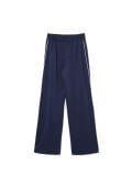 Spodnie wide leg z lampasami - granatowy - CROPP - small6