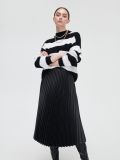 Plisseerock aus Kunstleder - Schwarz - CROPP - small1