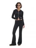 Pantaloni evazați - negru - CROPP - small2