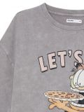 Szara koszulka z nadrukiem Garfield - jasny szary - CROPP - small3