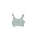 Zielony crop top na ramiączkach - zielony - CROPP - small2