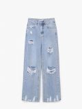 Jeansy wide leg - niebieski - CROPP - small4