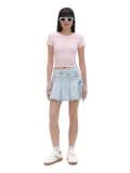 Pastelowy różowy T-shirt - różowy - CROPP - small1