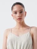 Kombinezon z lnem - kremowy - CROPP - small2