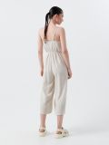 Kombinezon z lnem - kremowy - CROPP - small3