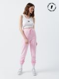 Pantaloni jogger de trening - roz-pastel - CROPP - small1