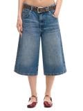 Jeansowe szorty typu long jorts - niebieski - CROPP - small1