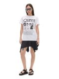 Tricou Queen, din bumbac - alb - CROPP - small1
