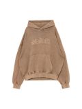 Beżowa bluza hoodie z efektem sprania - beżowy - CROPP - small3
