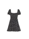 Mini φλοράλ φόρεμα - ΜΑΥΡΟ - CROPP - small1
