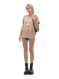 T-Shirt mit Aufdruck - Orange - CROPP - small2