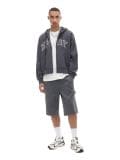 Bluza z kapturem i aplikacją - szary - CROPP - small3