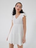 Rochie cu volane - crem - CROPP - small2