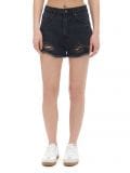 Postrzępione czarne jeansowe szorty - czarny - CROPP - small1