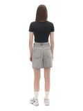 Teksas šorts s visokim strukom - light grey - CROPP - small3