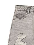 Teksas šorts s visokim strukom - light grey - CROPP - small5