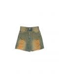 Teksas šorts s visokim strukom - steel blue - CROPP - small4