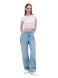 Blugi wide leg - albastru - CROPP - small2