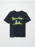 Oversize tričko Rick and Morty - tmavě šedá - CROPP - small1