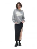 Szara bluza z kapturem i nadrukiem - szary - CROPP - small2