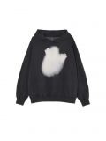 Czarna bluza z kapturem i nadrukiem - czarny - CROPP - small3