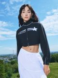 Czarna rozpinana bluza crop - czarny - CROPP - small6