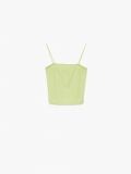 Gładki crop top - zielony - CROPP - small4