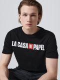 Koszulka z nadrukiem La Casa de Papel - czarny - CROPP - small2
